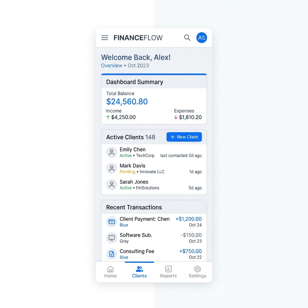 Mobile application interface
